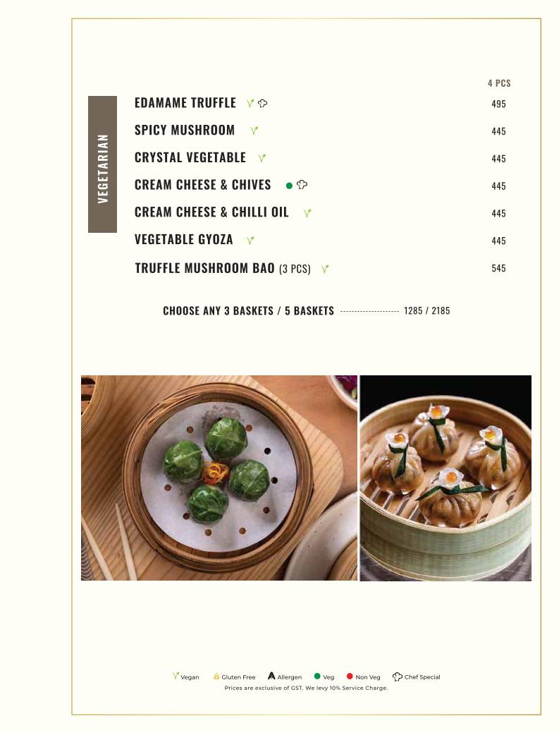 Azula - Asian Kitchen & Bar menu