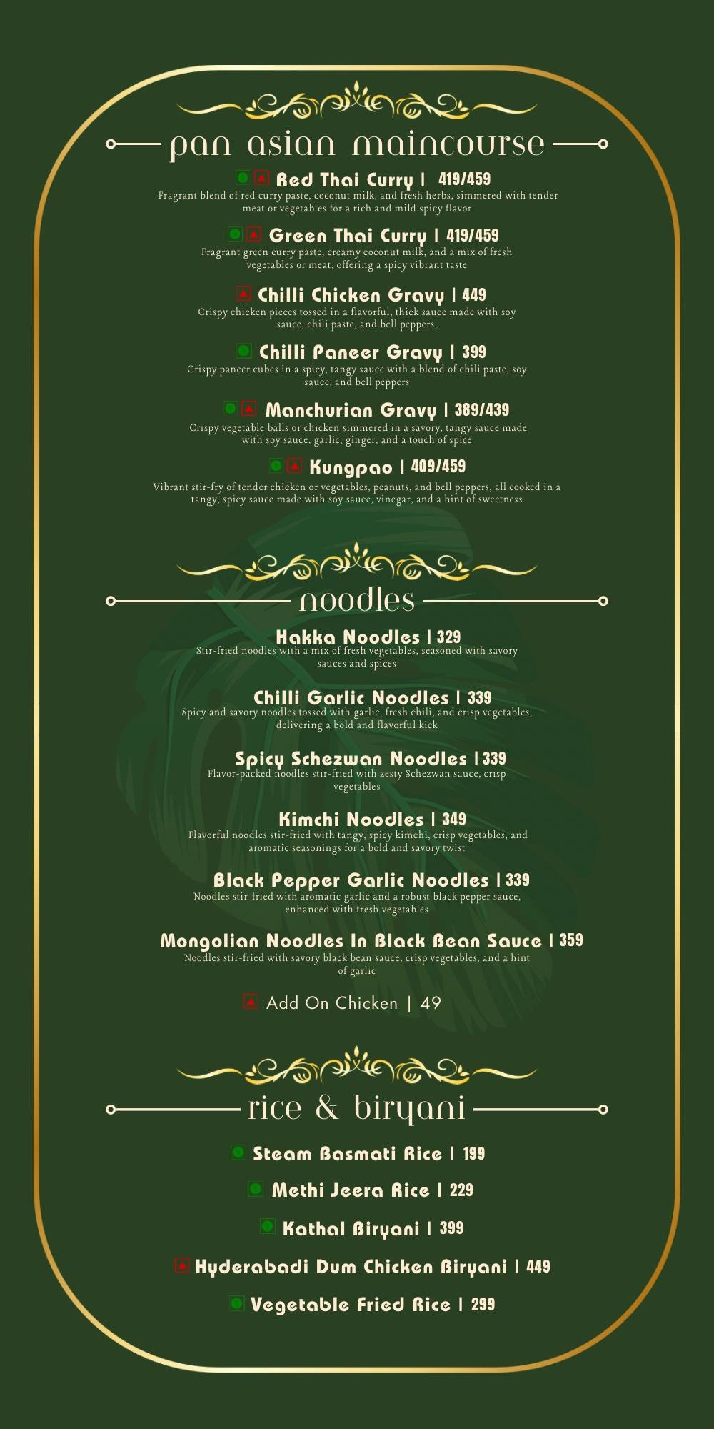 Courtyard Revibe - Cafe & Restaurant Dwarka menu
