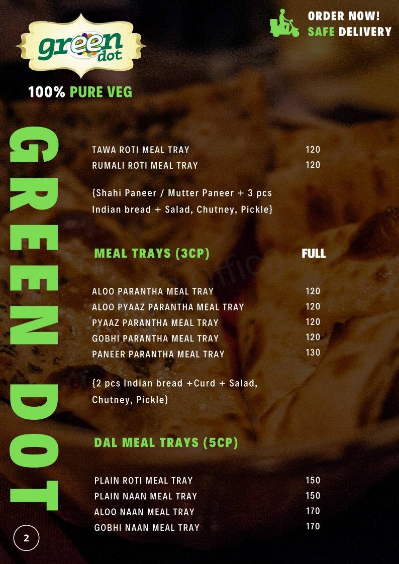 Green Dot menu