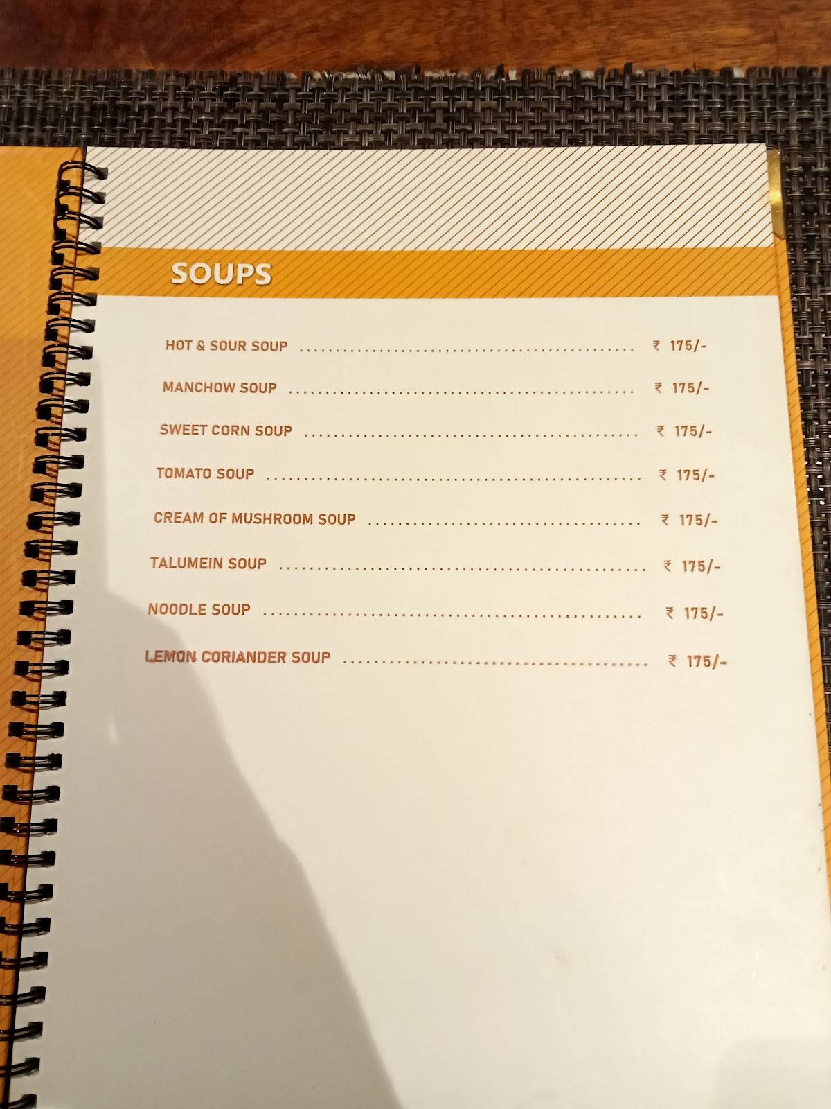 LEAP OF TASTE menu
