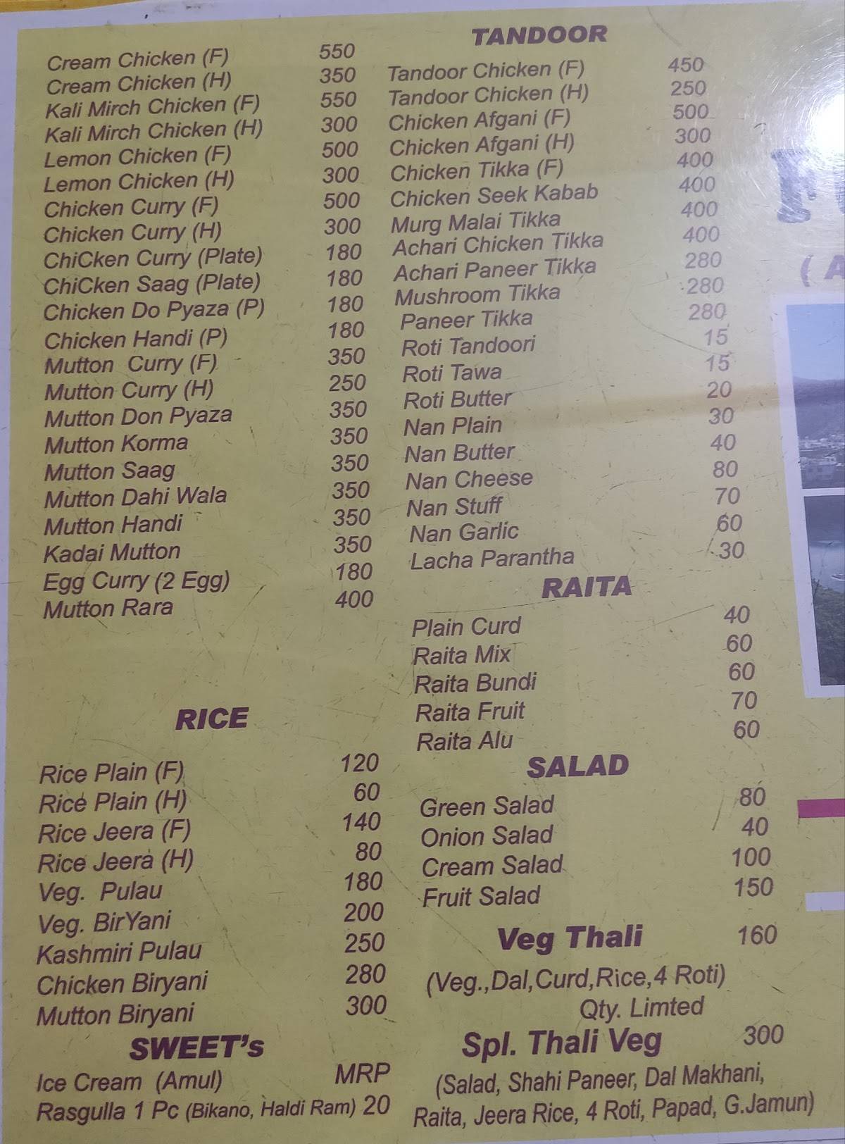 Fun & Food Restaurant menu