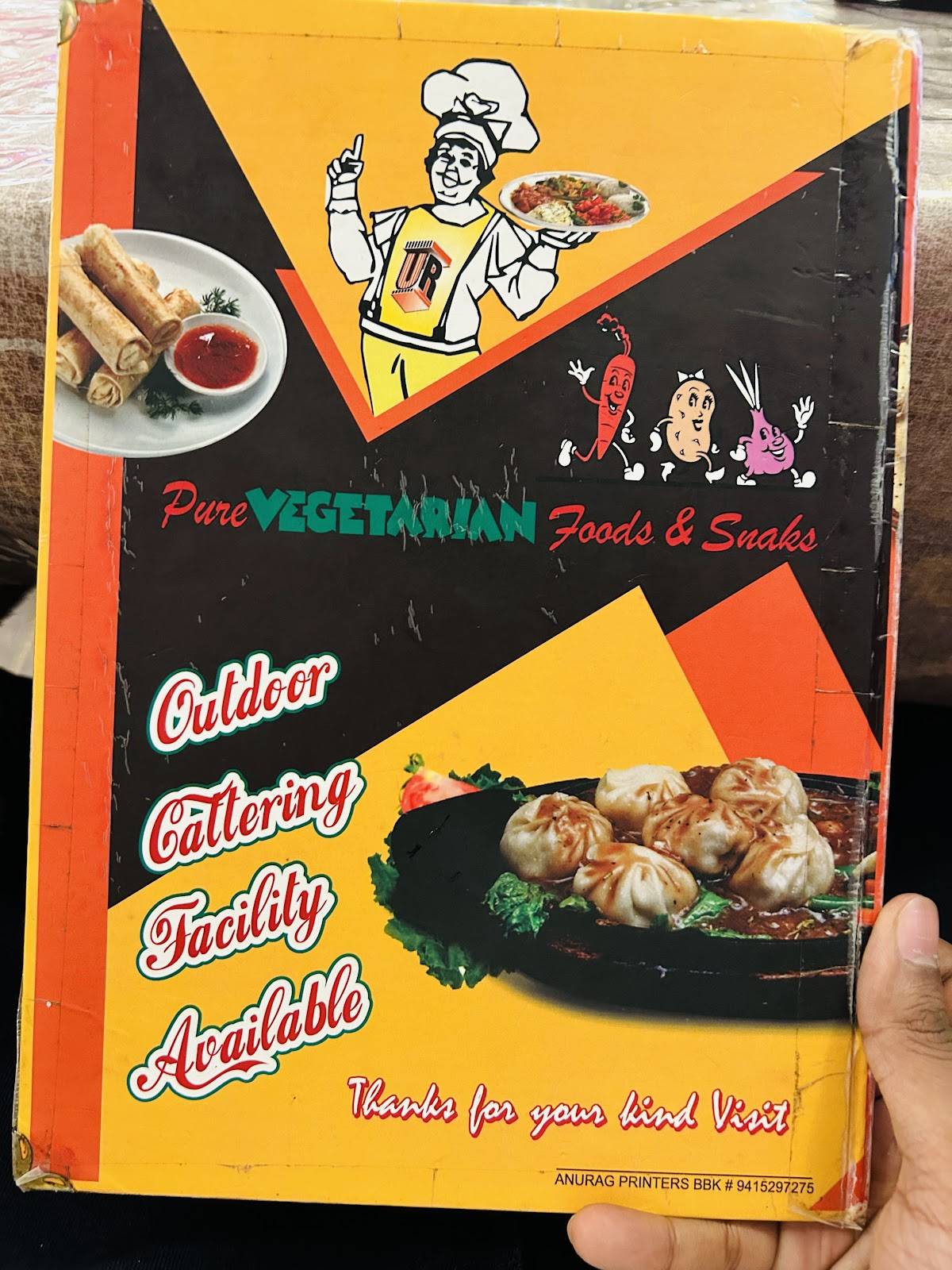 New Upvan Restaurant menu