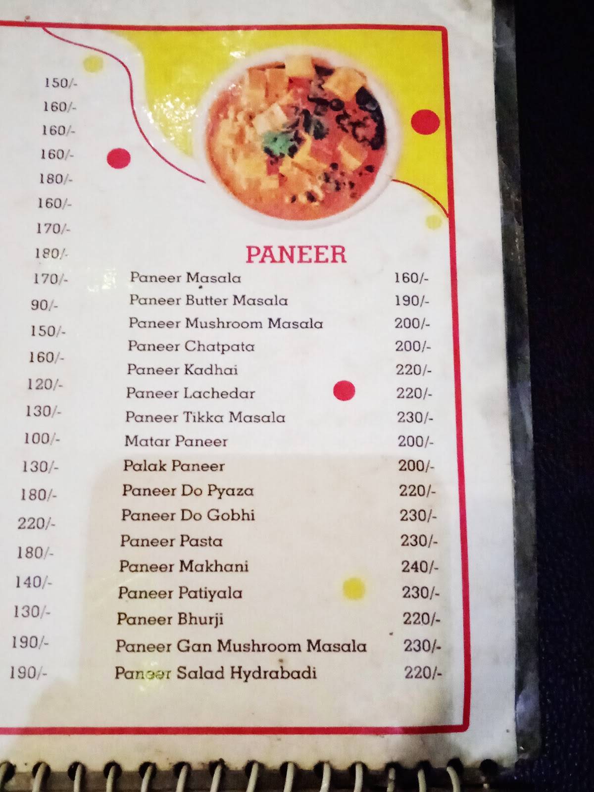 Nexus cafe janjgir menu