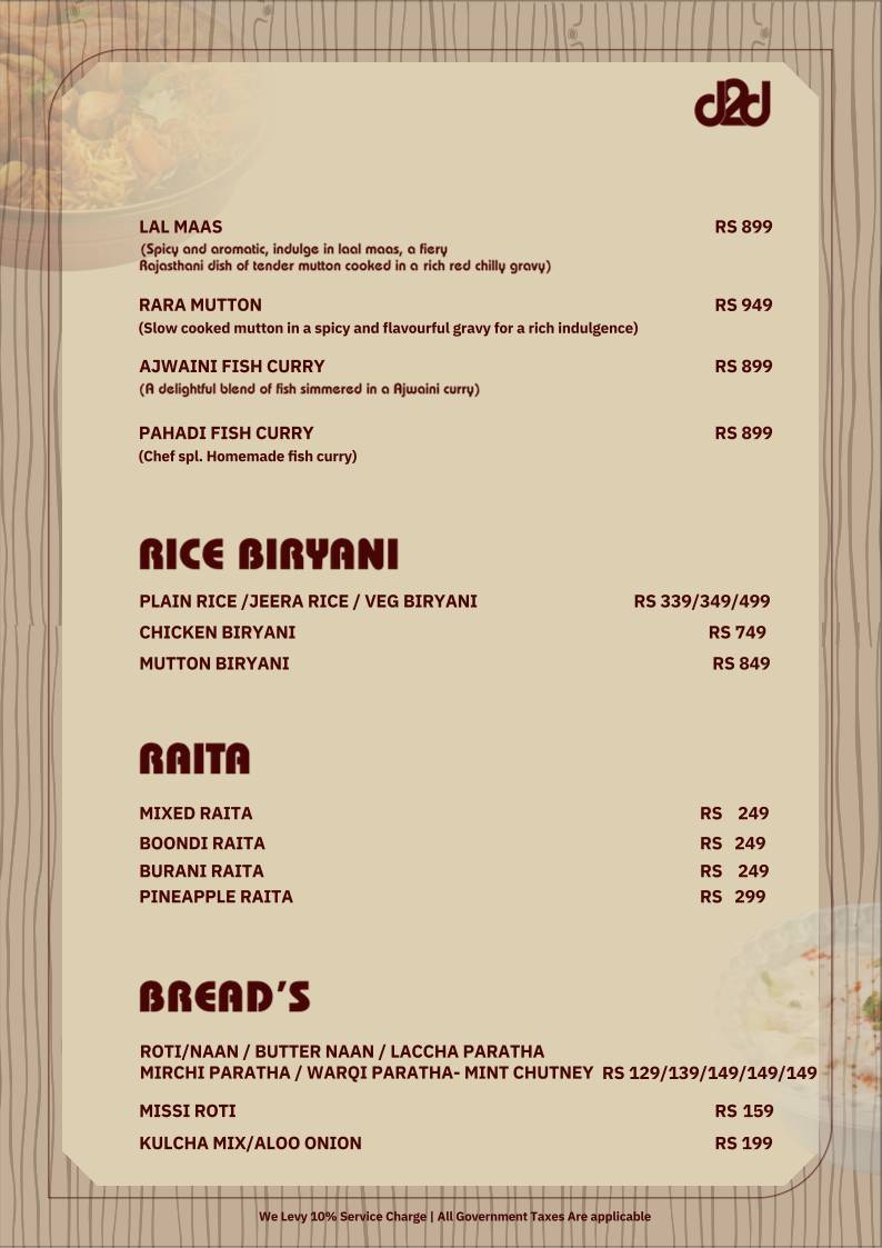 Dawn2DuskCafe menu