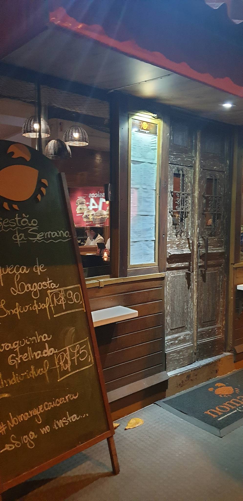 Nomangue Caiçara cardápio