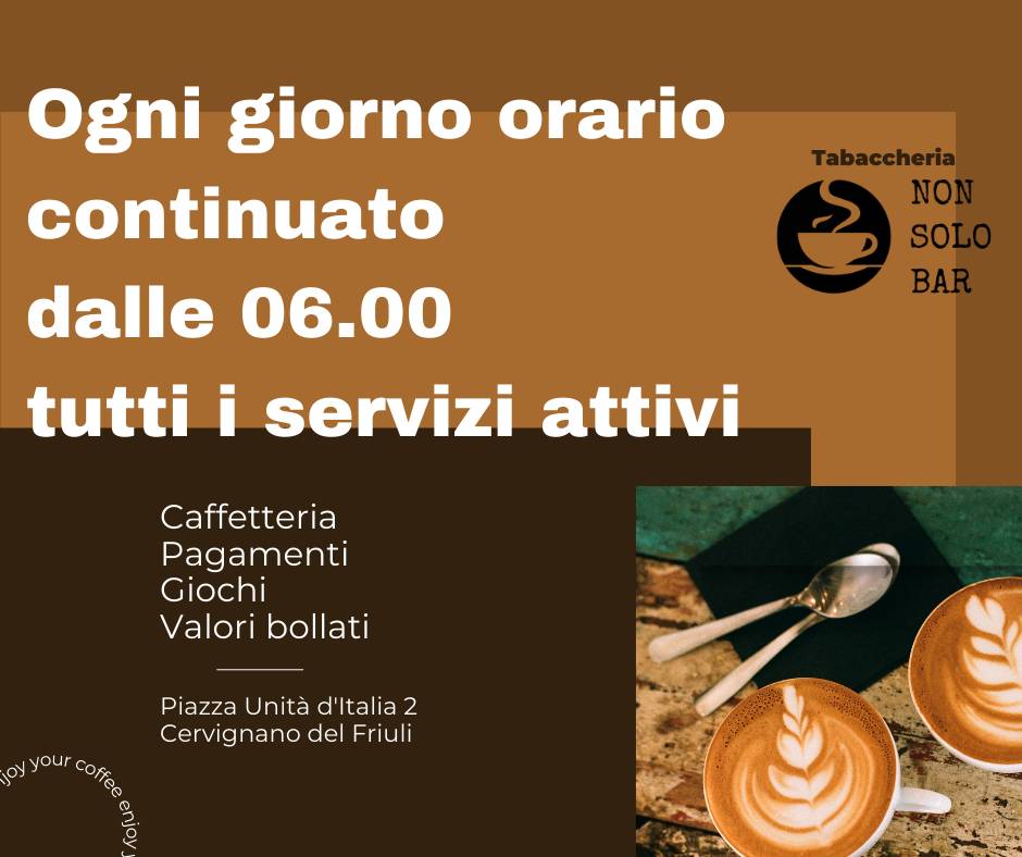 Menu di Non Solo Bar Tabaccheria 