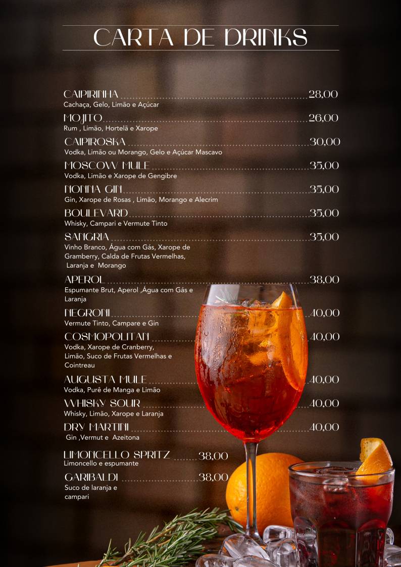 Nonna Augusta Trattoria: Comida Italiana Asa Norte Brasília cardápio