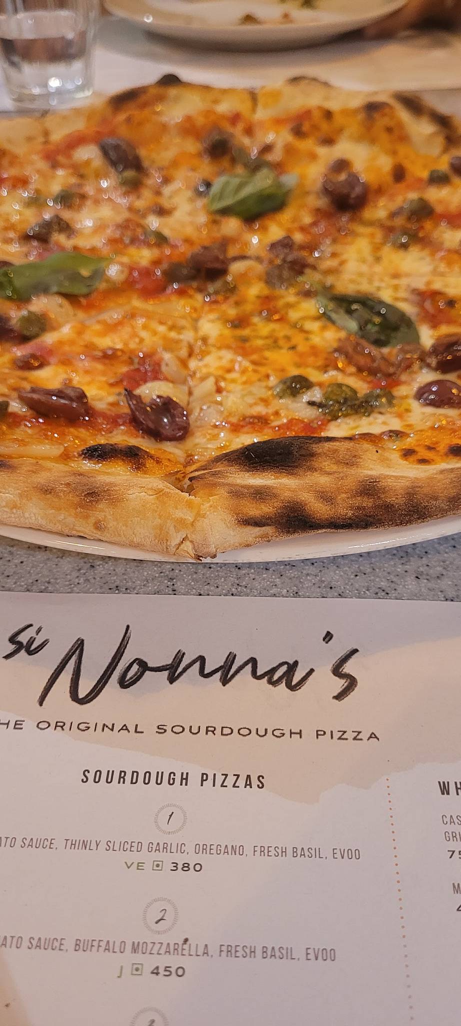 Menu at Si Nonna's - The Original Sourdough Pizza - Fun Republic ...