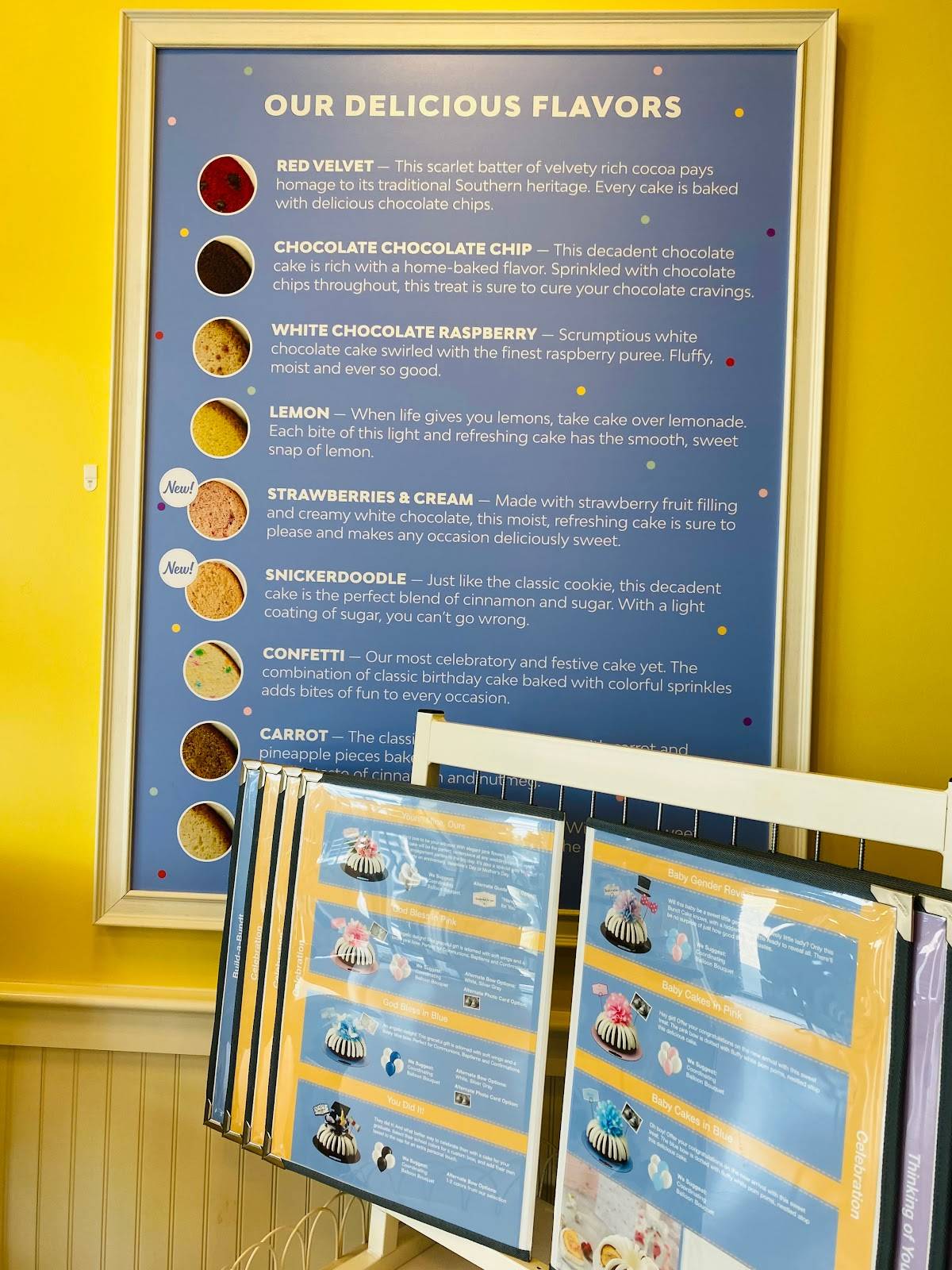 Menu at Nothing Bundt Cakes desserts, Eagan