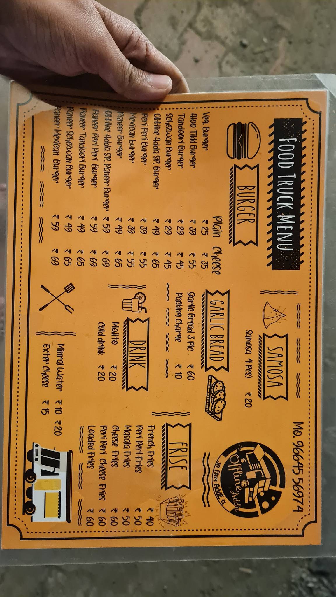 OFFLINE ADDA menu