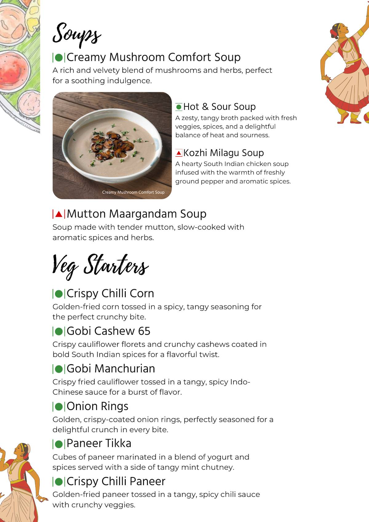 Oh Pondi! menu