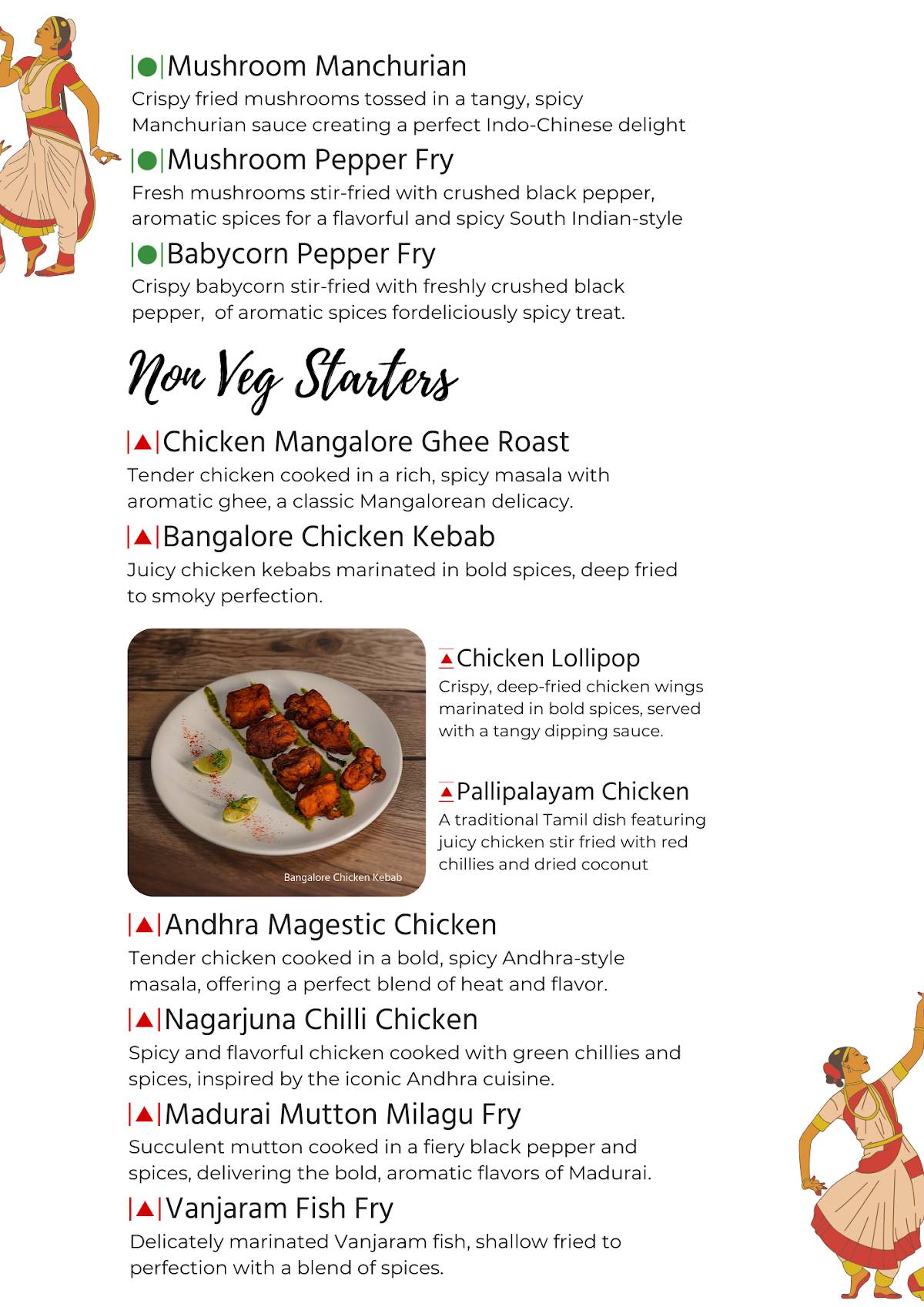 Oh Pondi! menu