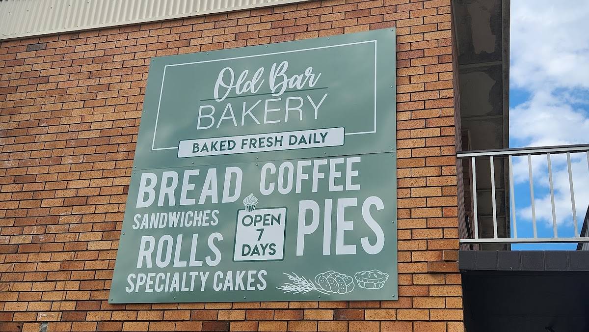 Menu at Old Bar Bakery, Old Bar