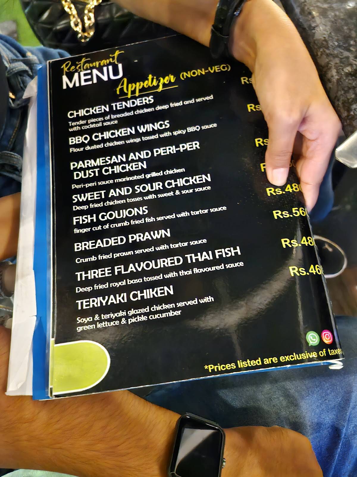 Olive Garden Rooftop Restro Cum Bar menu