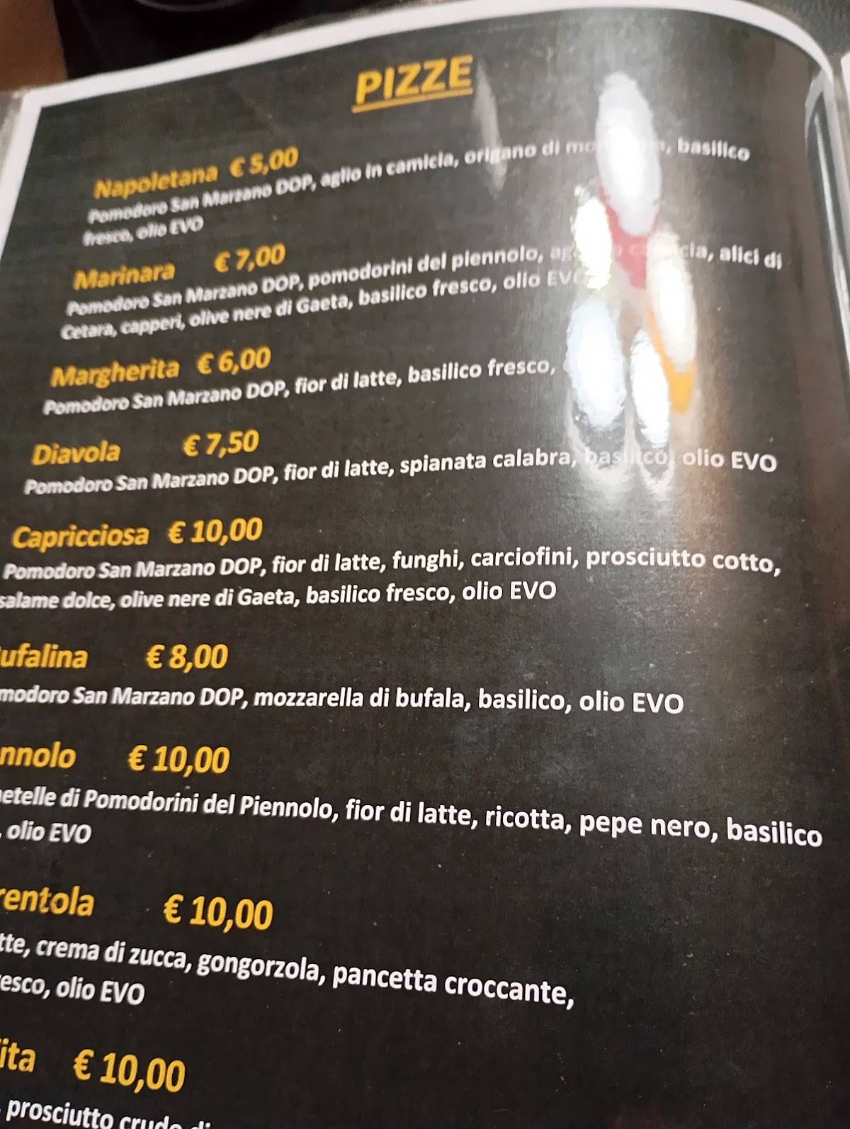 Menu di Oltr’è - Sensazioni di Gusto 