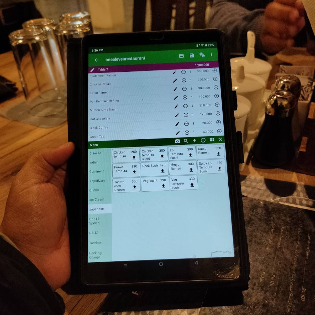 One11 Restaurant menu