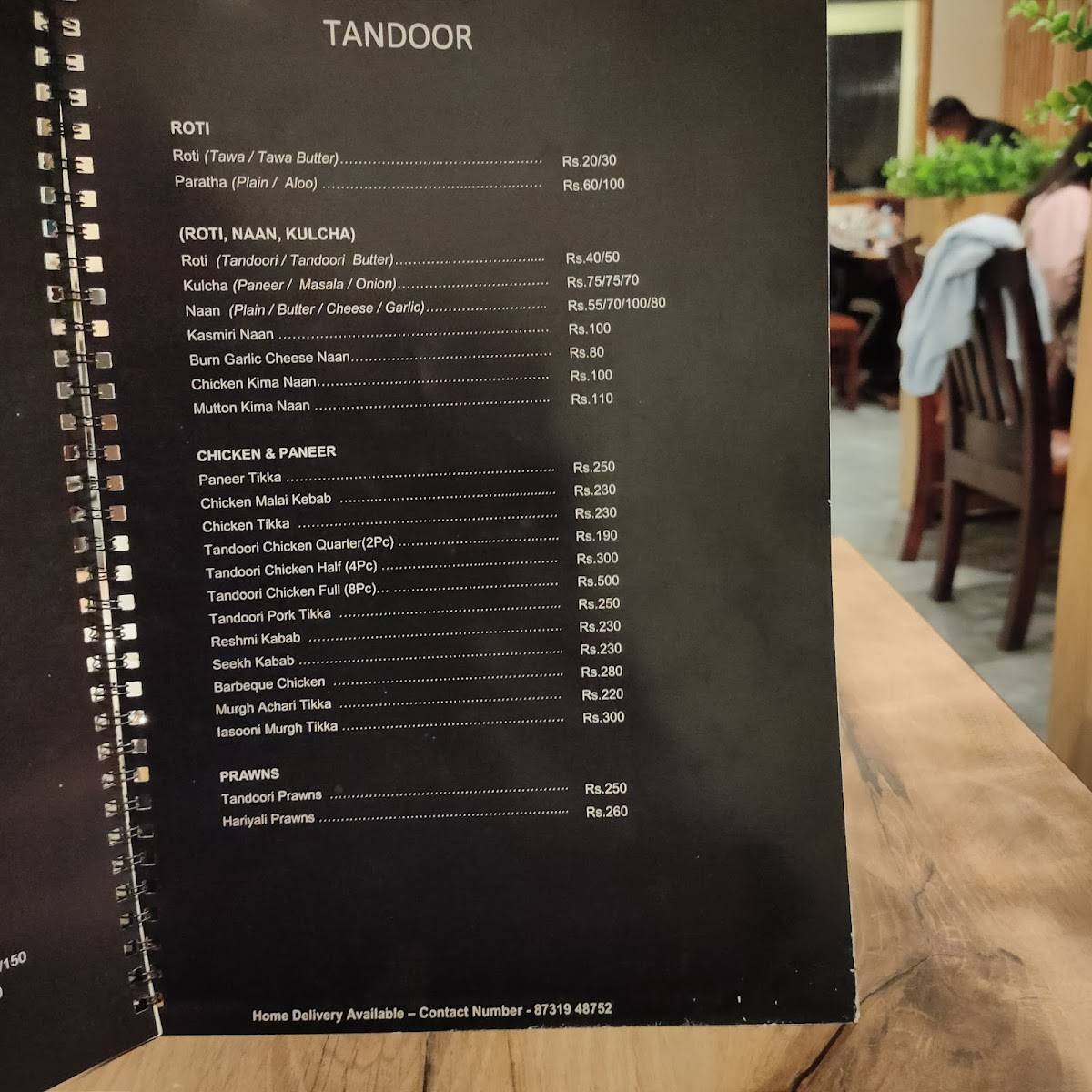 One11 Restaurant menu