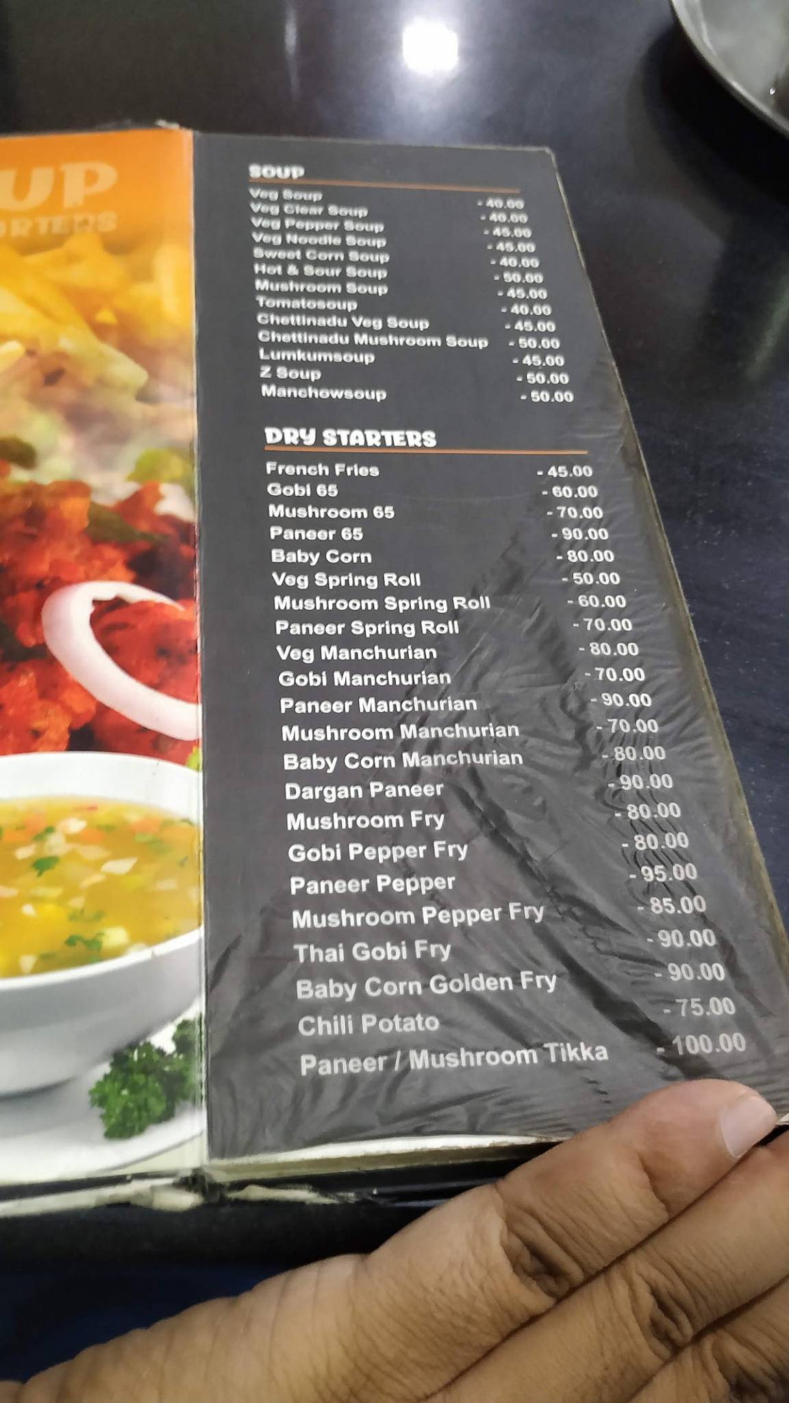 Orange Bakes menu