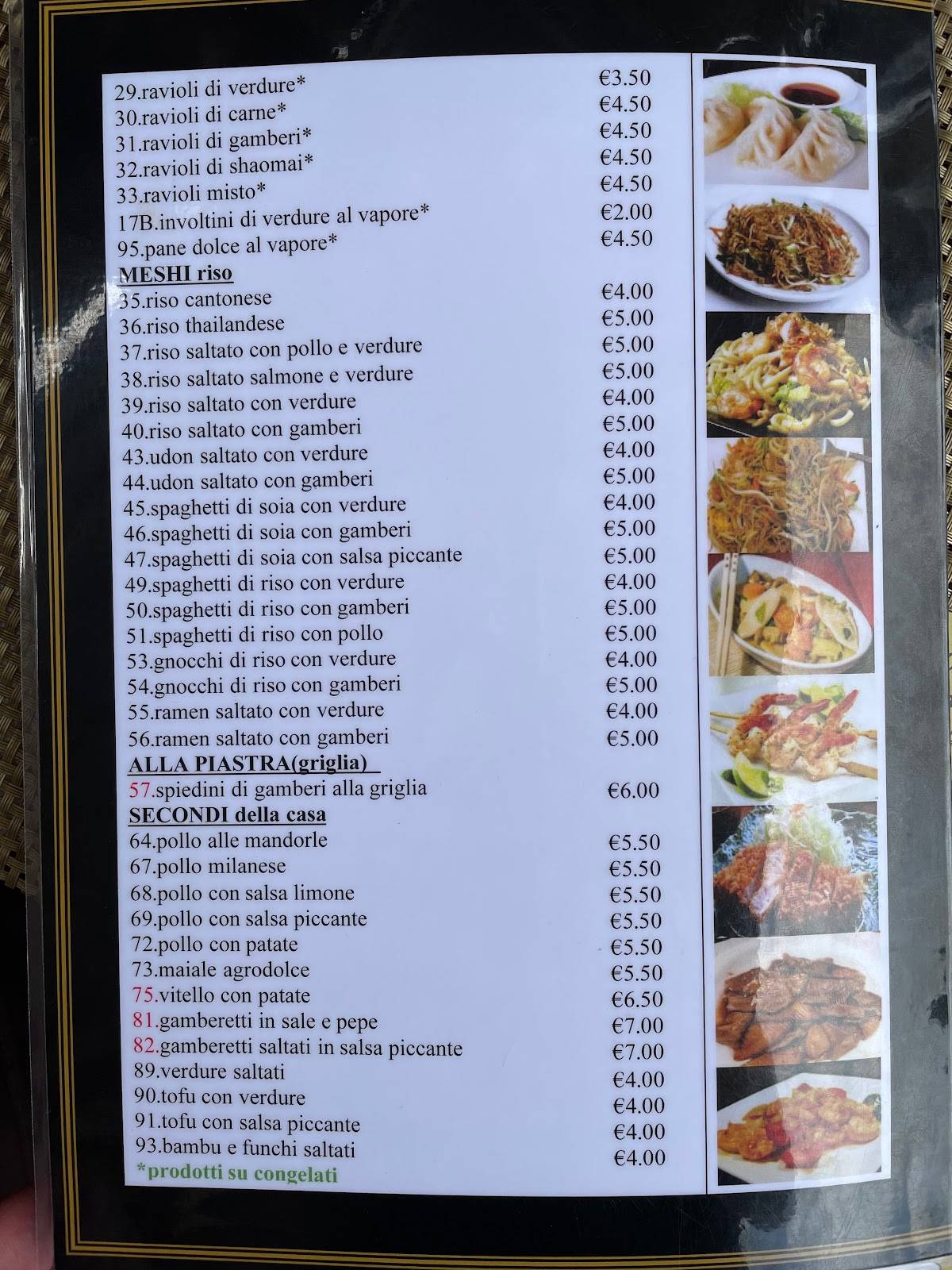 Menu di Origami 