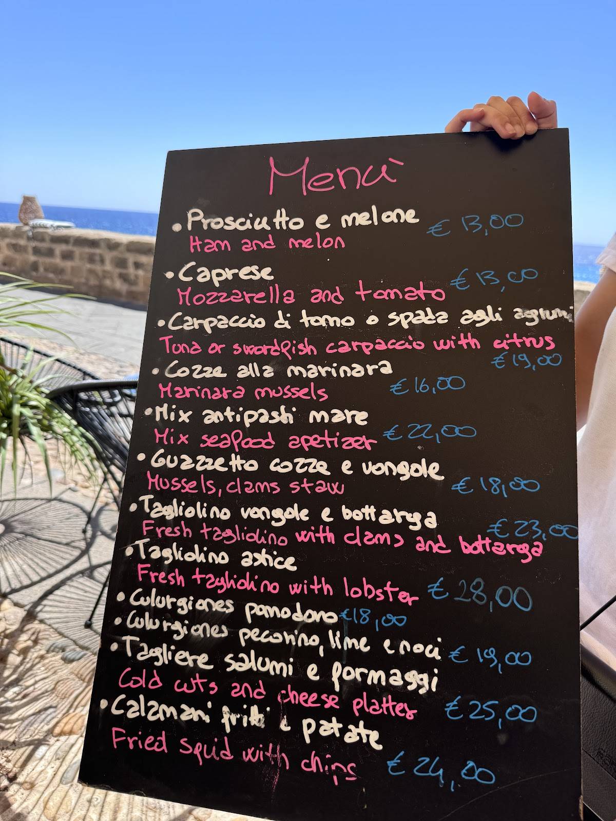 Menu di Osteria Macchiavello 