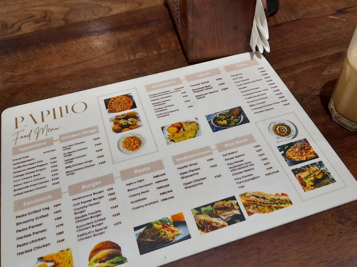 PAPILIO menu