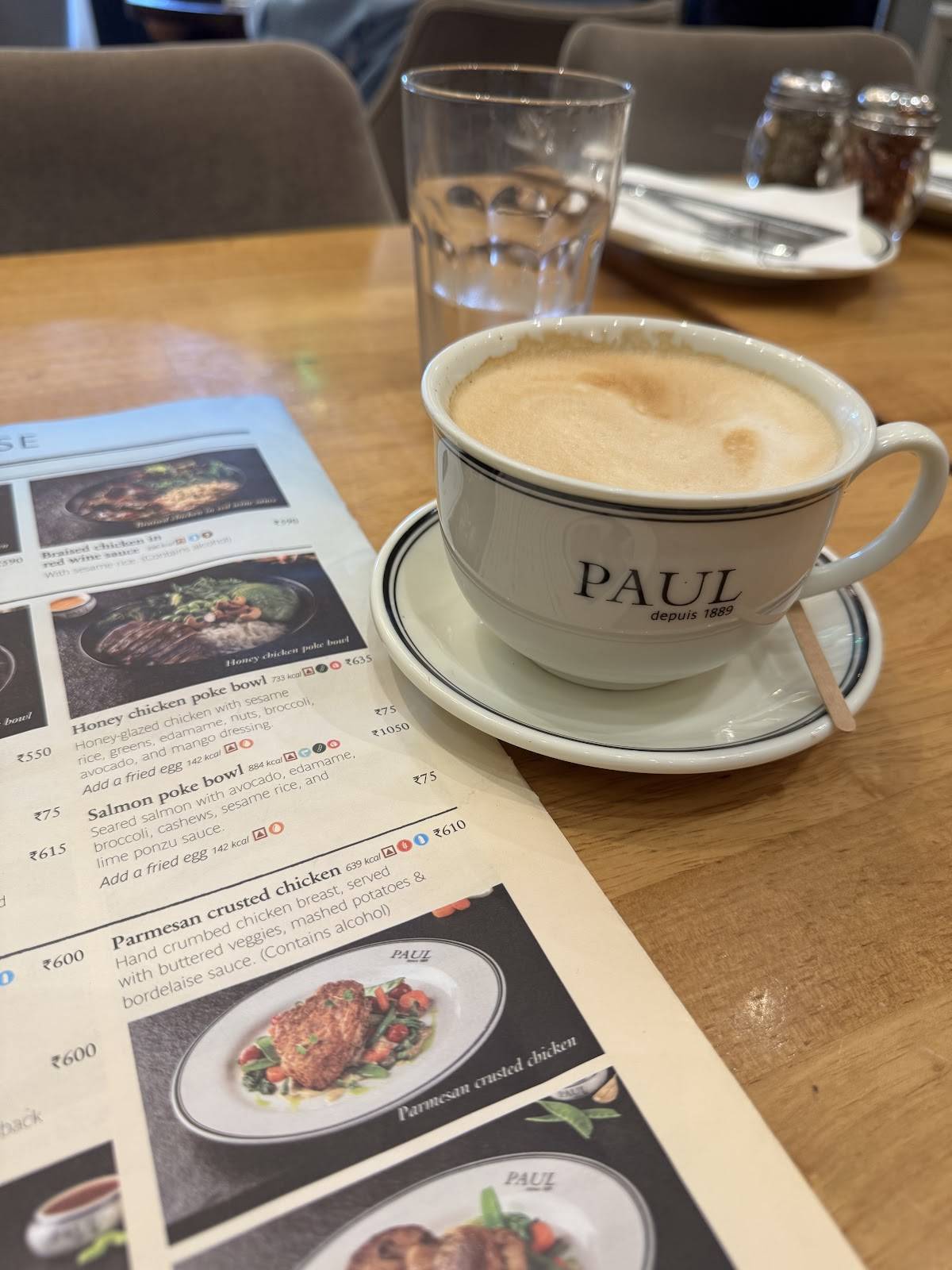 PAUL menu