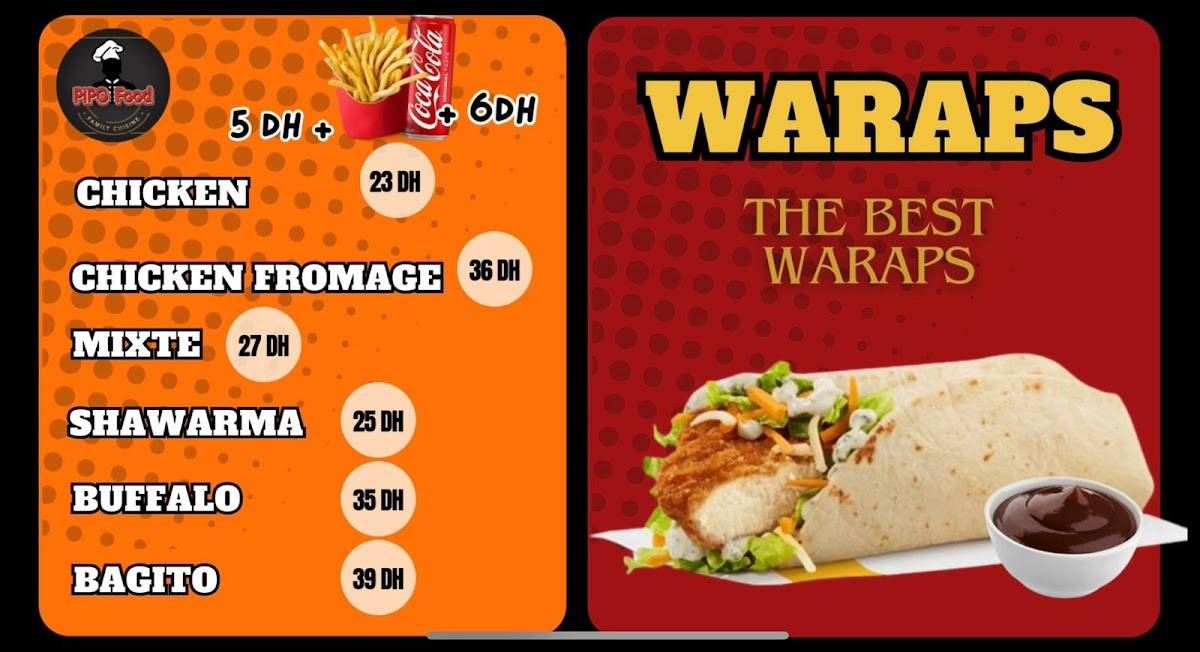 Menu de PIPO FOOD New