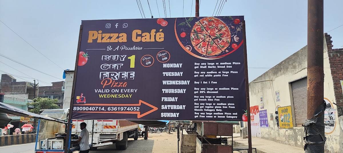 PIZZA Cafe menu