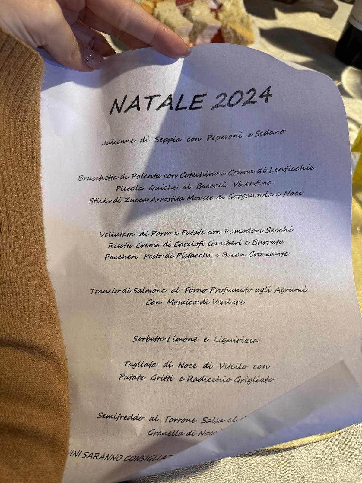 Menu di Palazzon - Gradenigo 