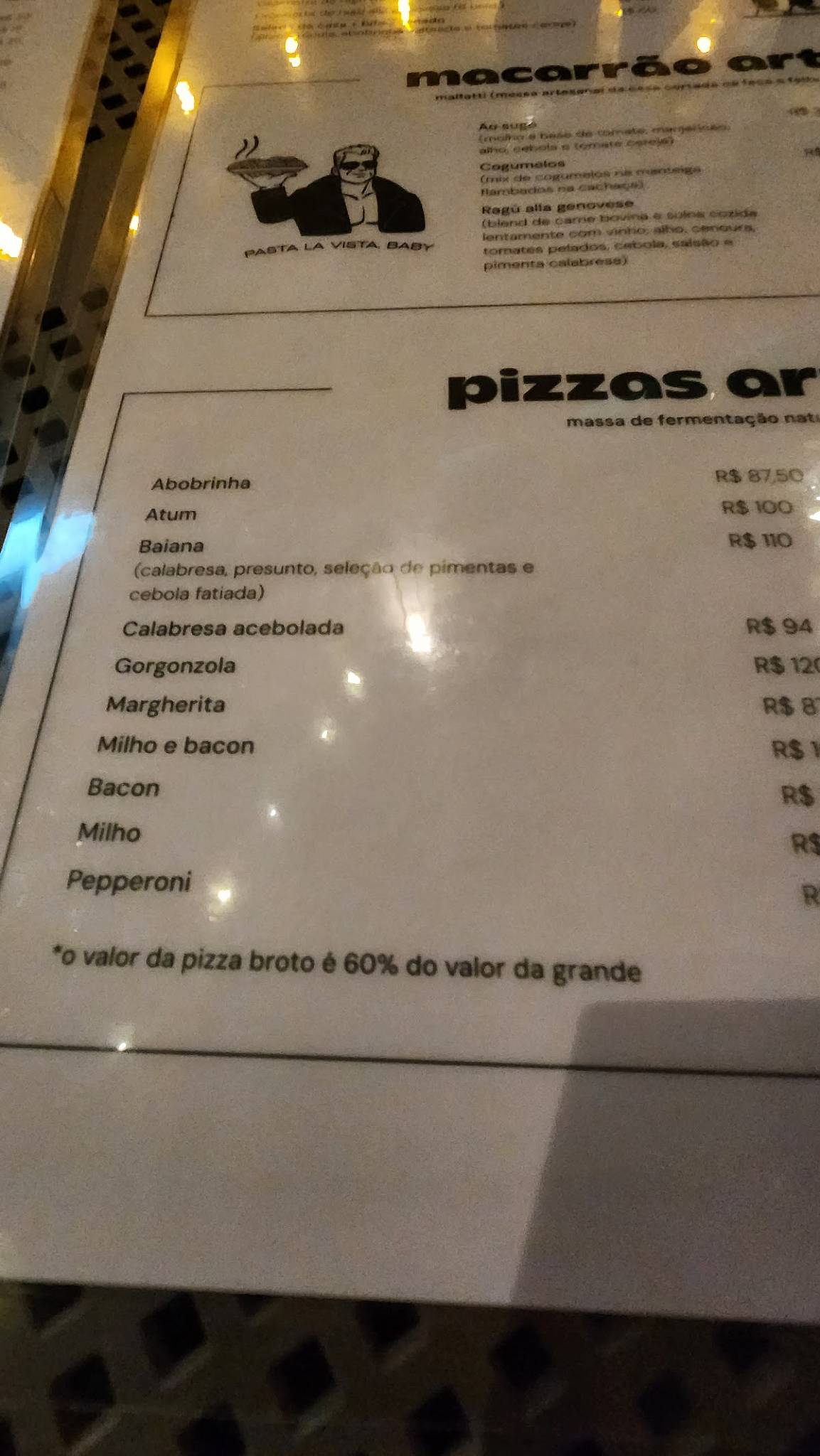 Pane di Giovanni cardápio