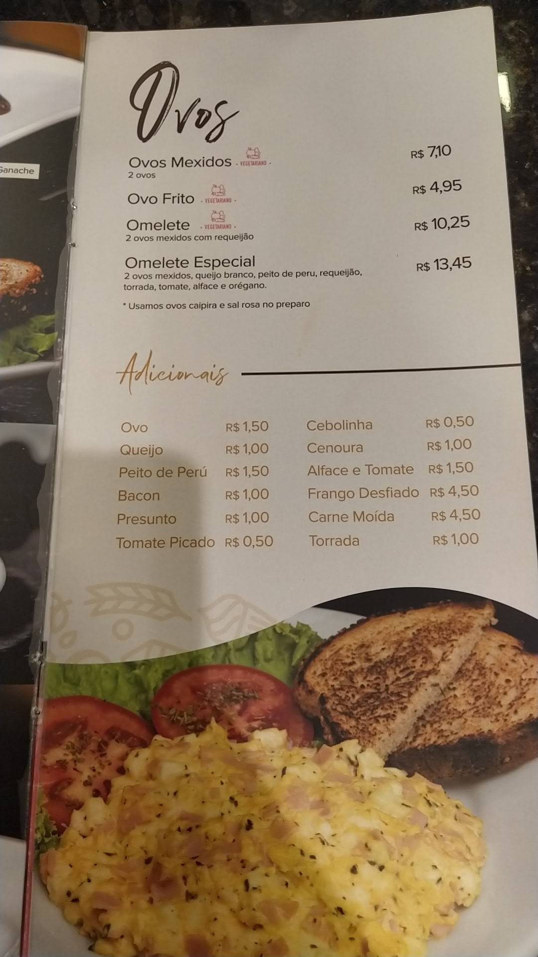 Panificadora Zen cardápio