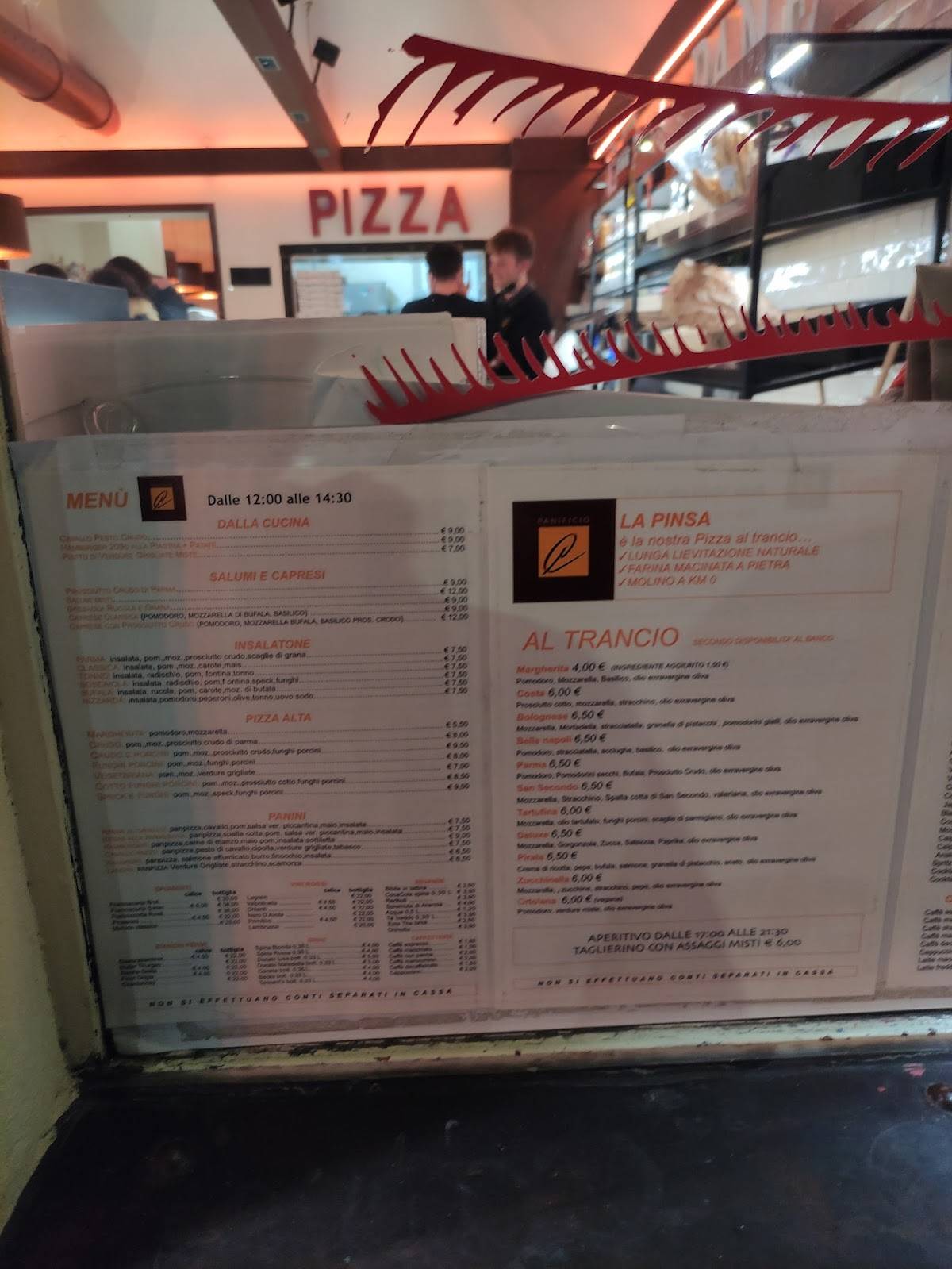 Menu di Panificio Castagnoli Più 