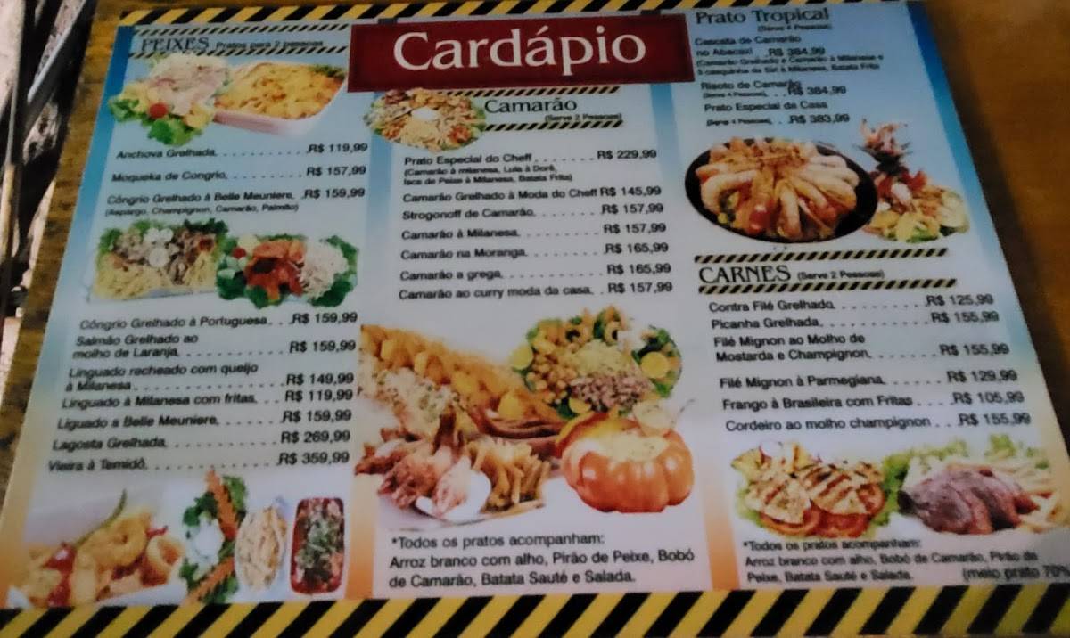 Restaurante Parada Obrigatória cardápio