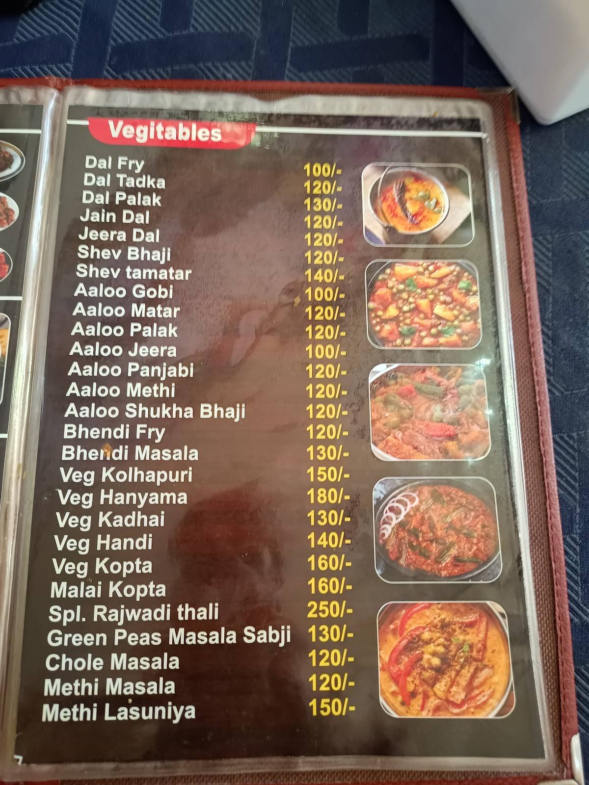 Paramhans Pure Veg Restaurant menu