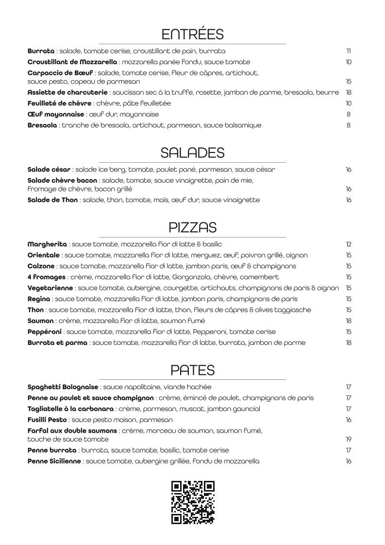 Menu de Dogstar