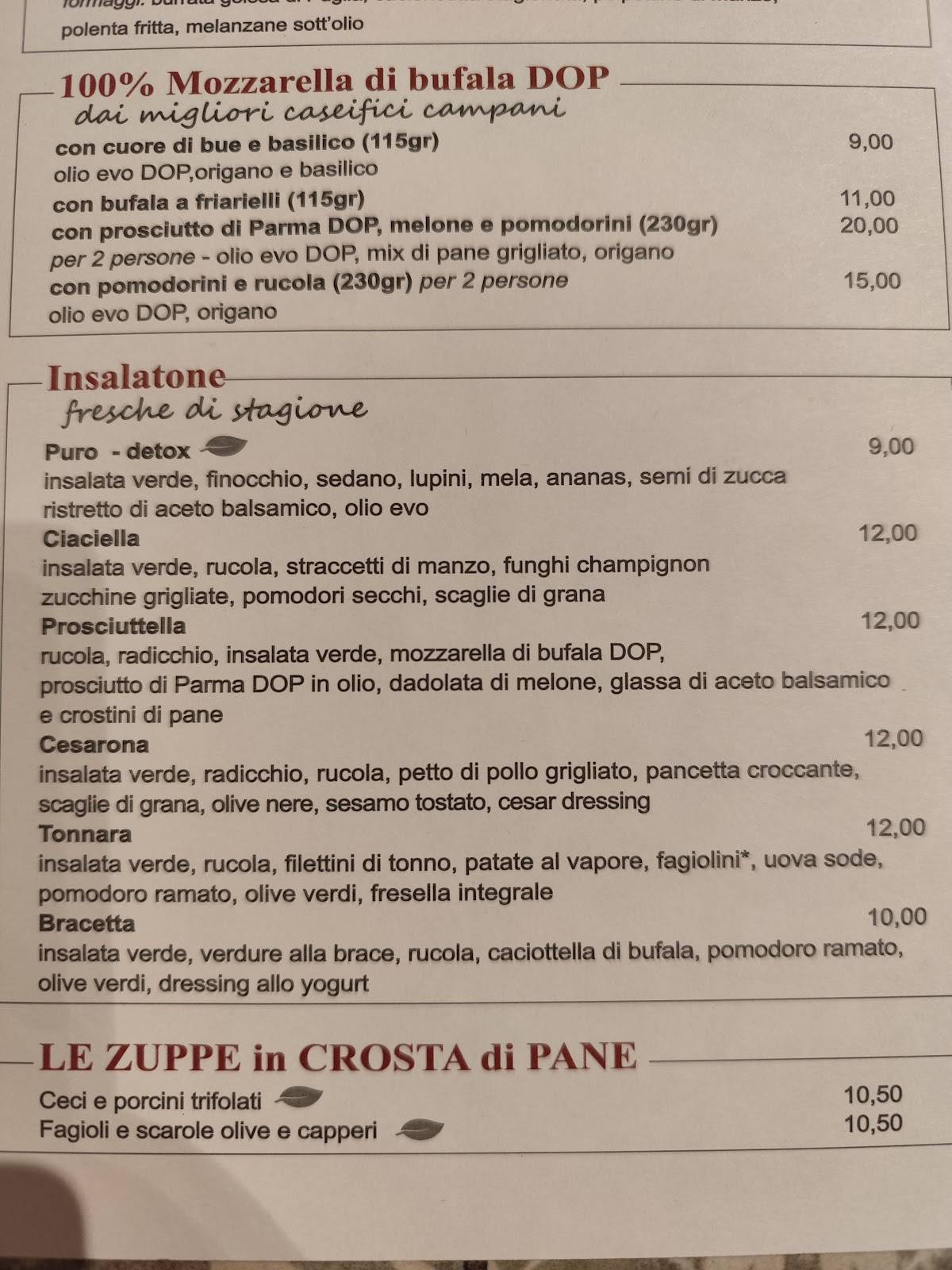 Menu di Pizzeria Fuocopuro 