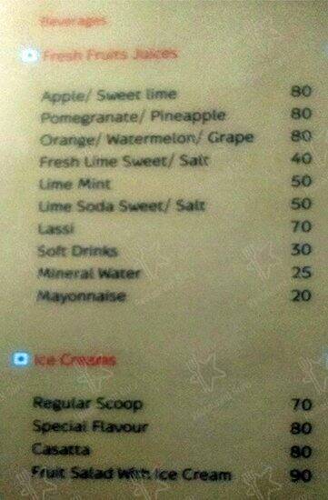 Pascah Multicuisine Restaurant menu