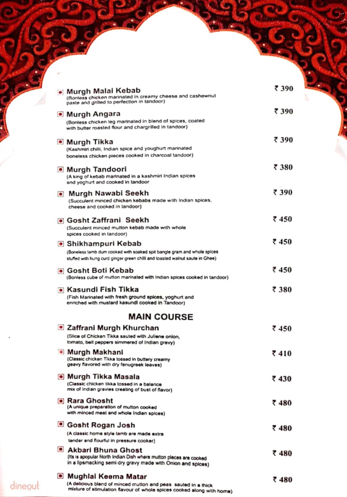 Pashtun Best Restaurant In Agra For Lunch, Dinner, and Couples menu