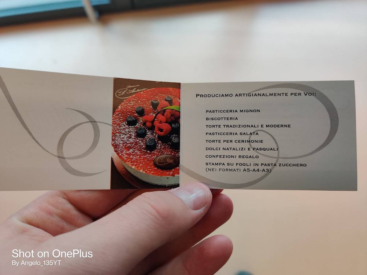 Menu di Pasticceria S. Antonio 