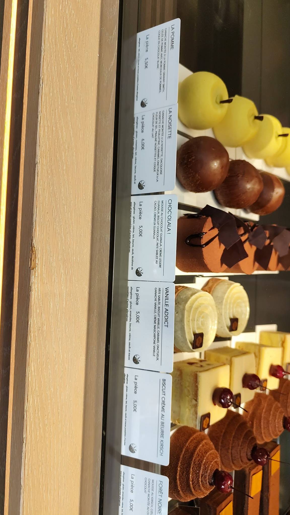 Menu de Pâtisserie Gilg