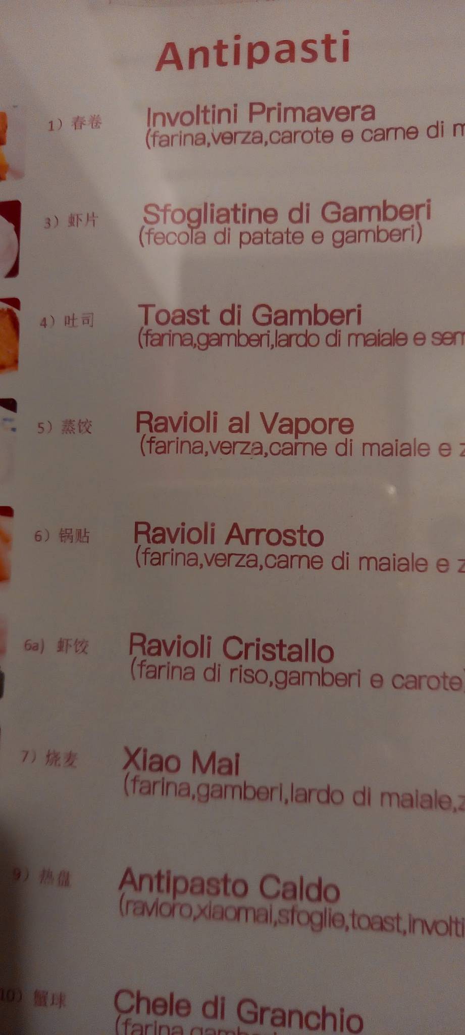 Menu di Pechino 