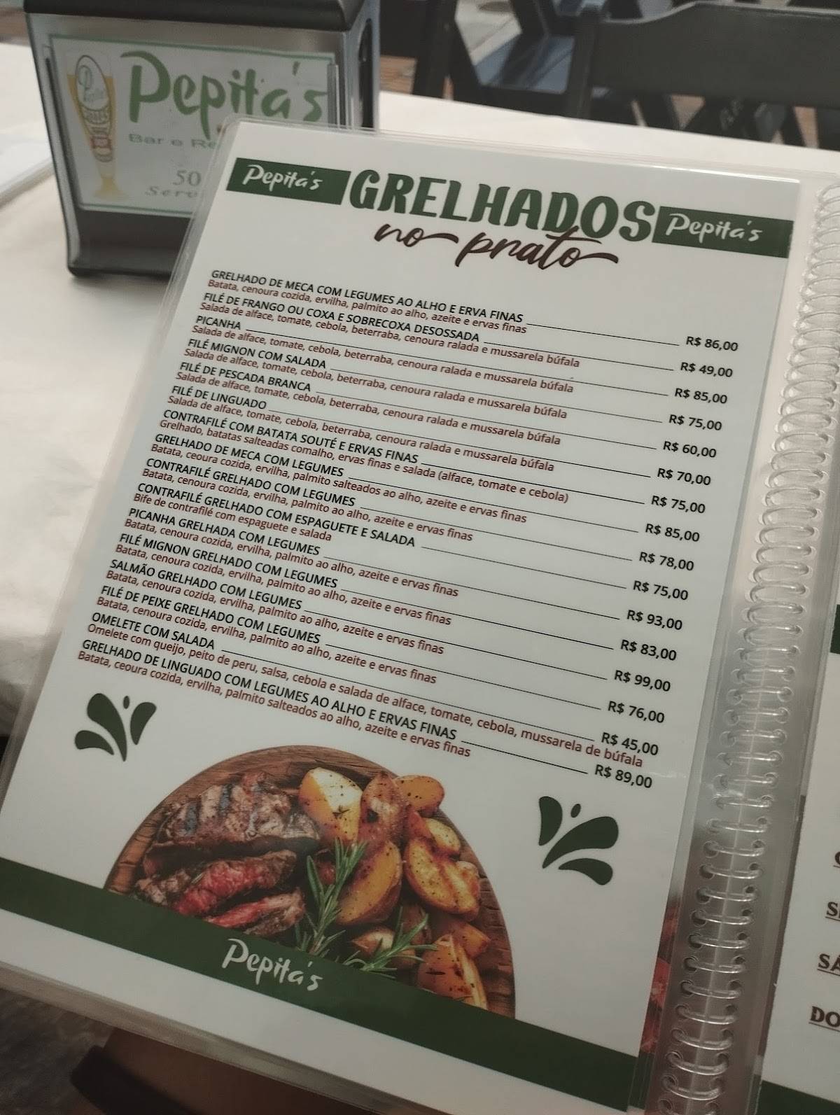 Pepita's Pizzas e Lanches cardápio