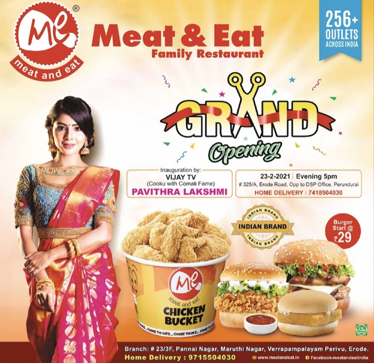 Menu at Meat And Eat, Perundurai