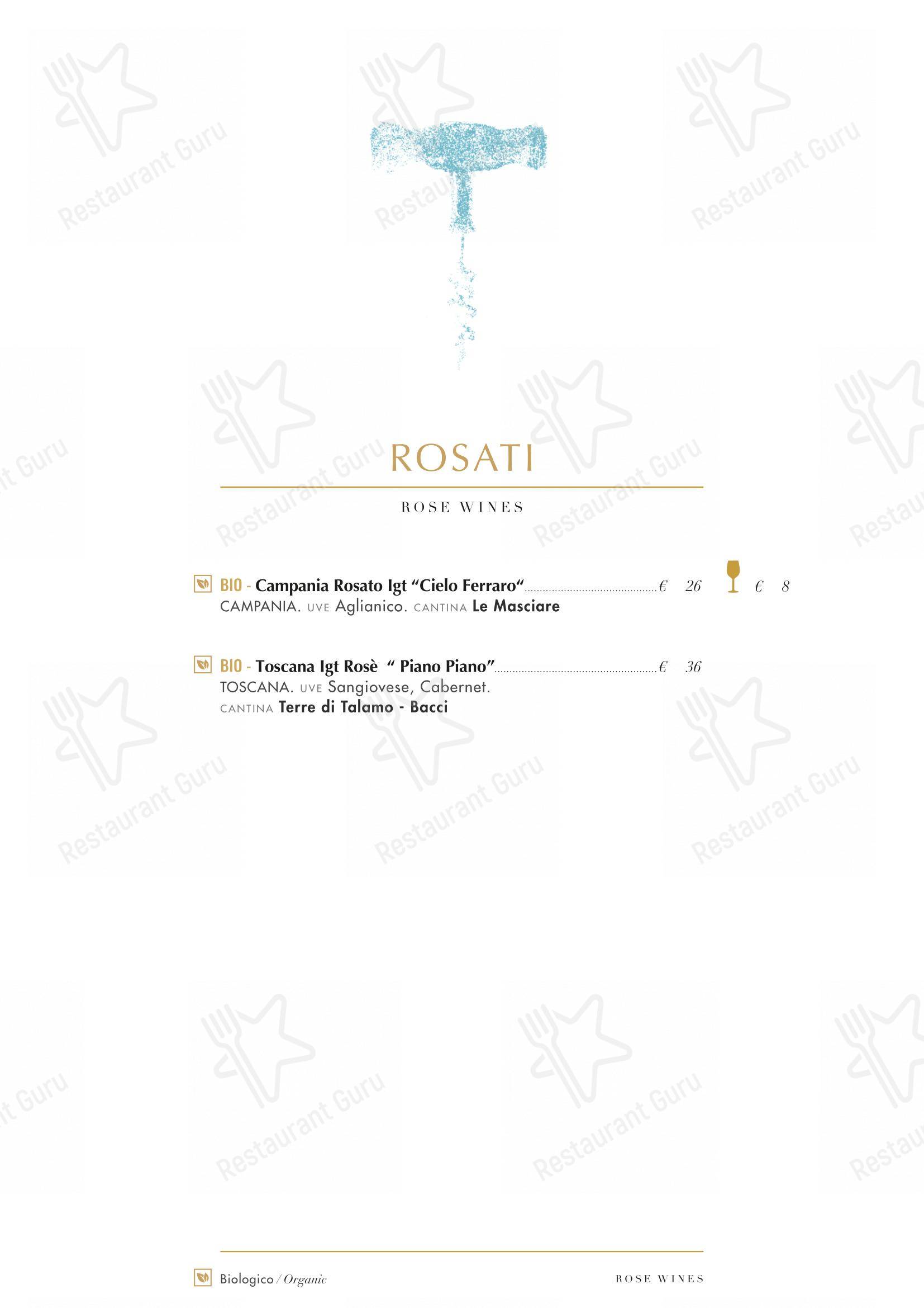 Menu di Ristorante Pesciolino - Основное меню
