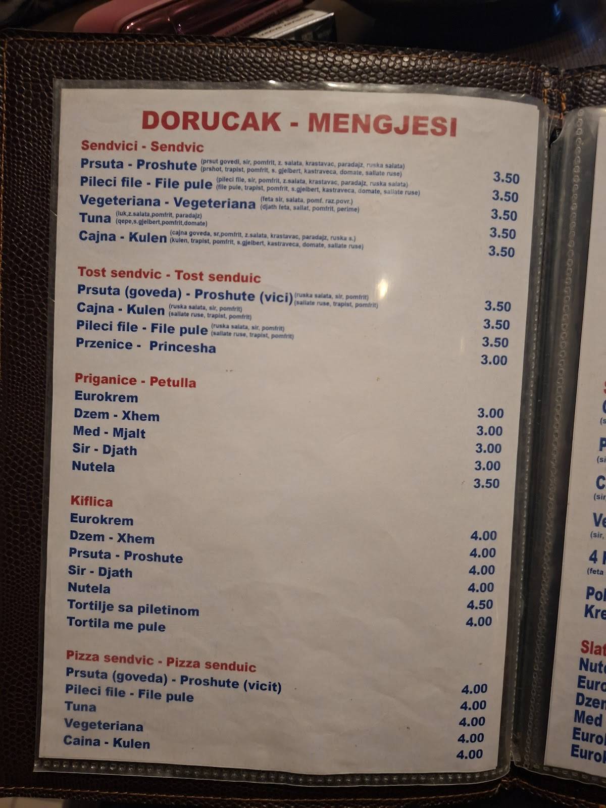 Menu de Piano