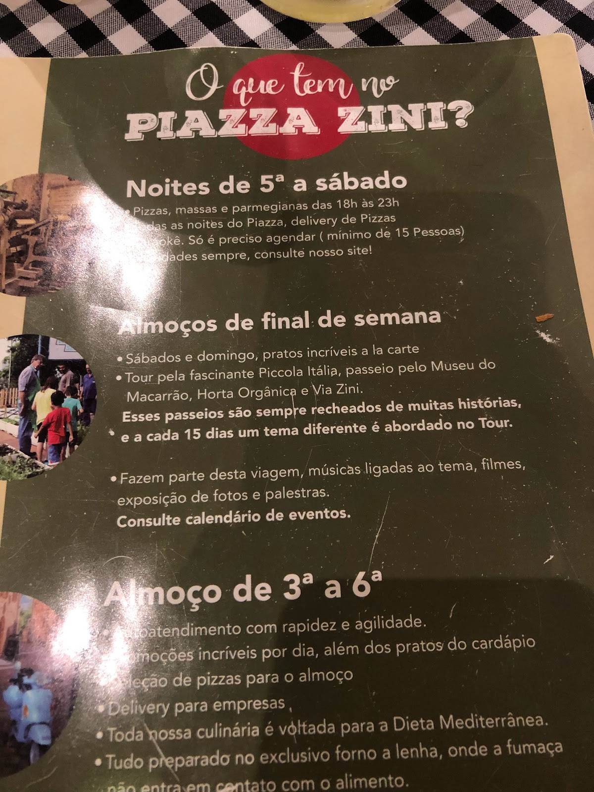 Piazza ZINI Restaurante e Pizzaria cardápio