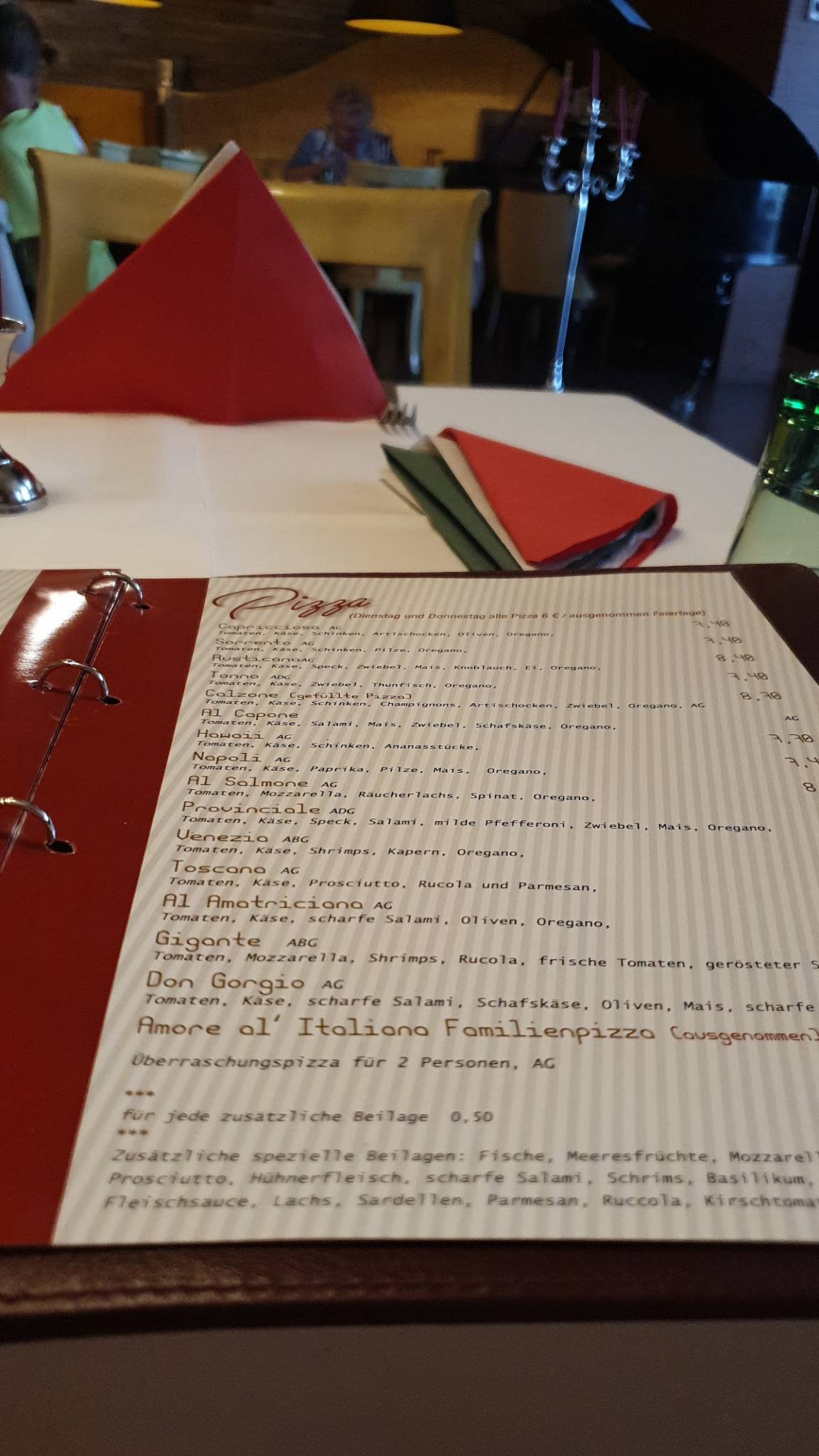 Speisekarte von Piccola Italia pizza, Köttlach, Köttlach 1.