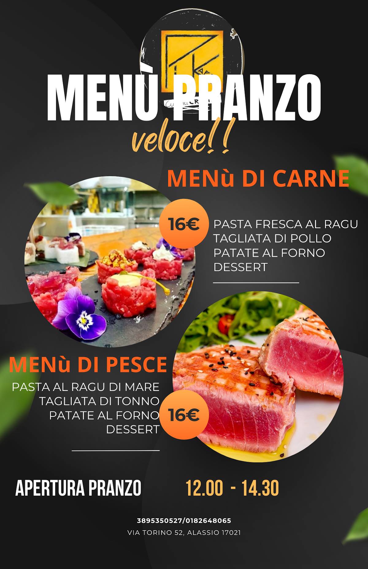 Menu di Pikappa-pk osteria pizzeria cucina creativa 