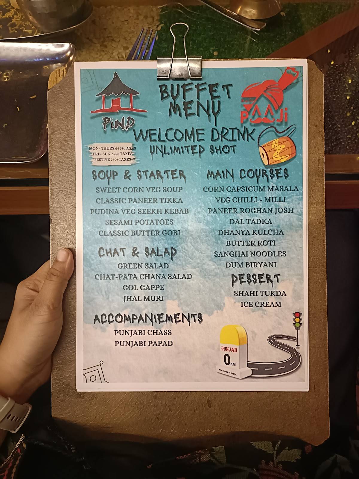 Pind Restaurant - Desi restaurant Velachery menu
