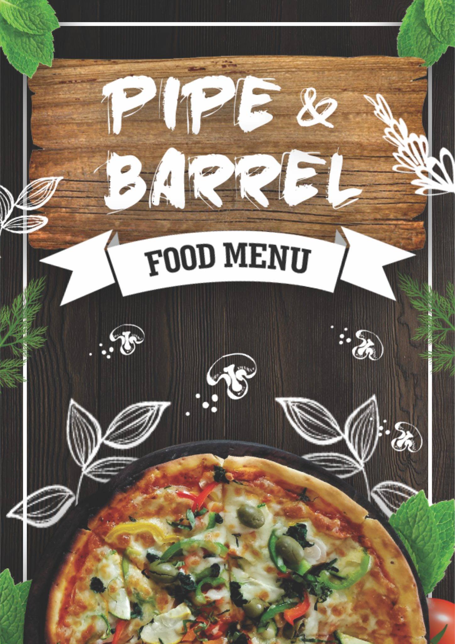 Pipe and Barrel menu